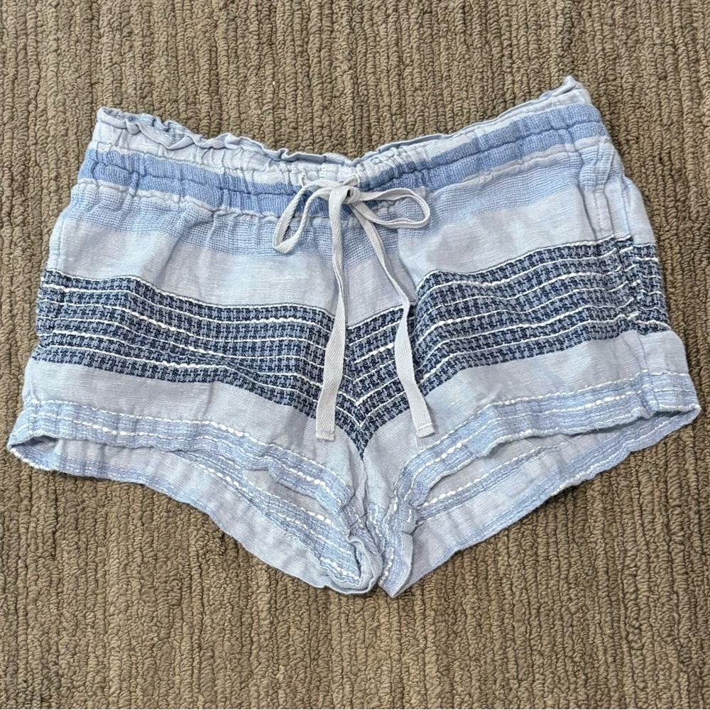Bella Dahl straw string linen shorts.